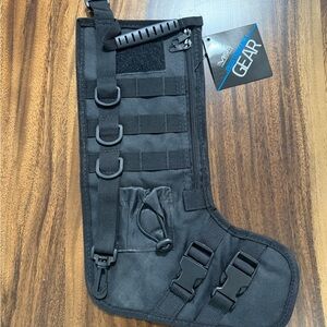 Vism Performance Gear Black Tactical Holiday Stocking W/ Pocket and Molle Straps